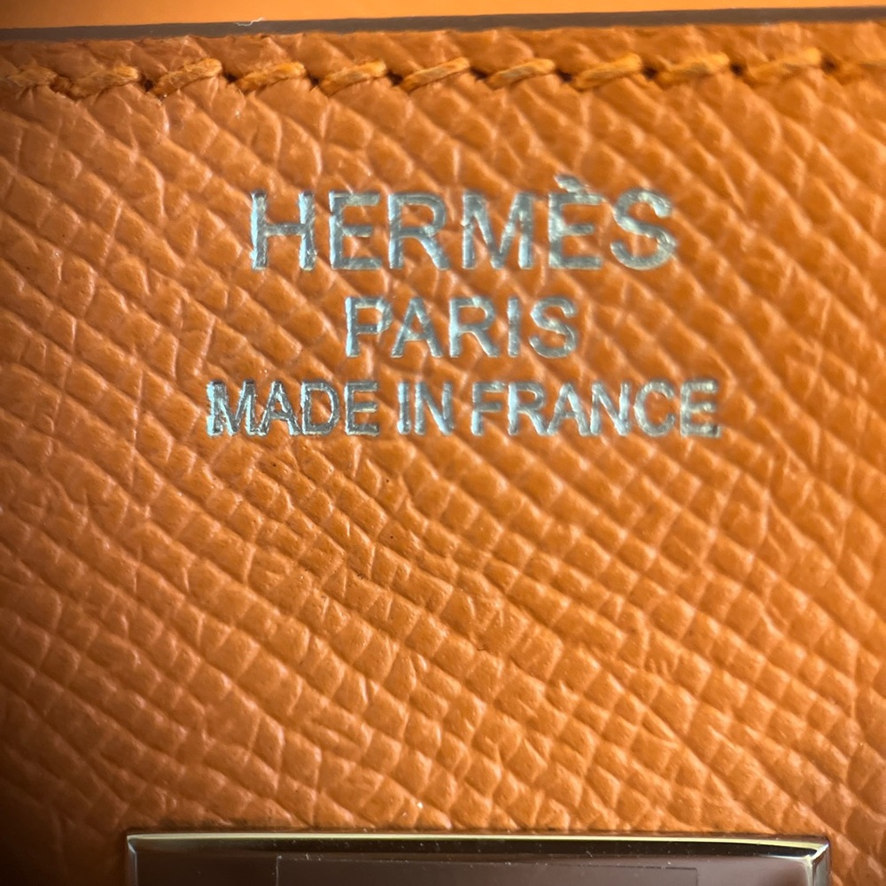 âSOLDâHermes Birkin 35 Mango on PHW
Epspm Leather Stamp P Square (2012) - Picture 10 of 16